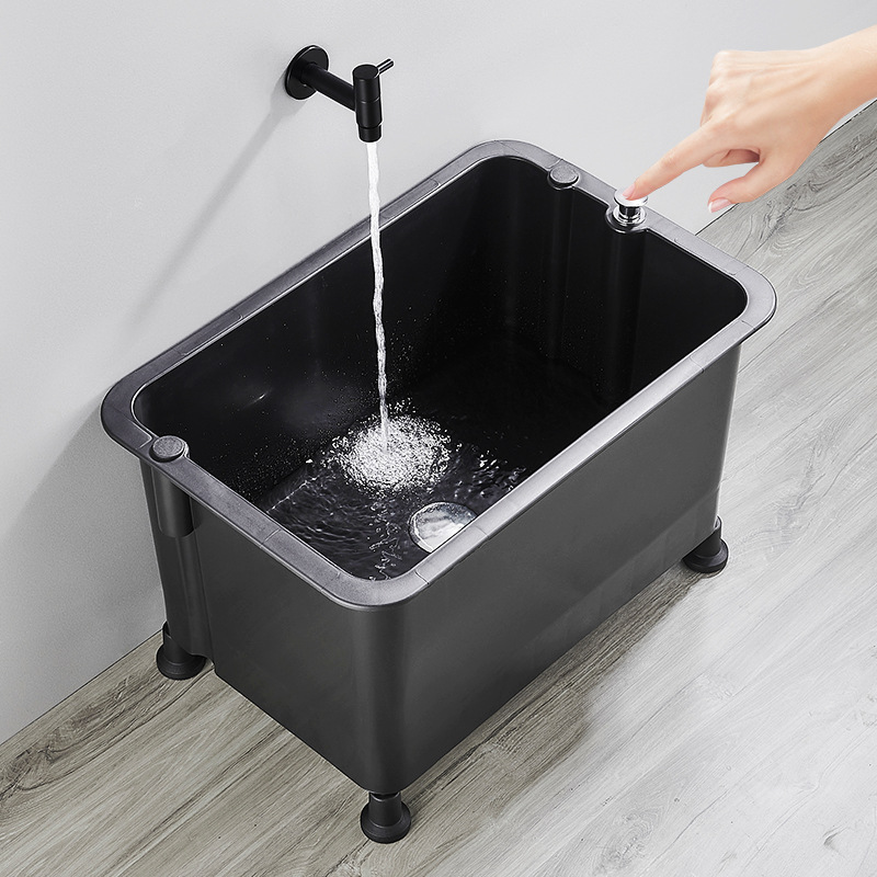Extended mop pool, mop basin, floor-standing mop pool capacity, large-area cleaning and mopping special cleaning pool Specification drawing