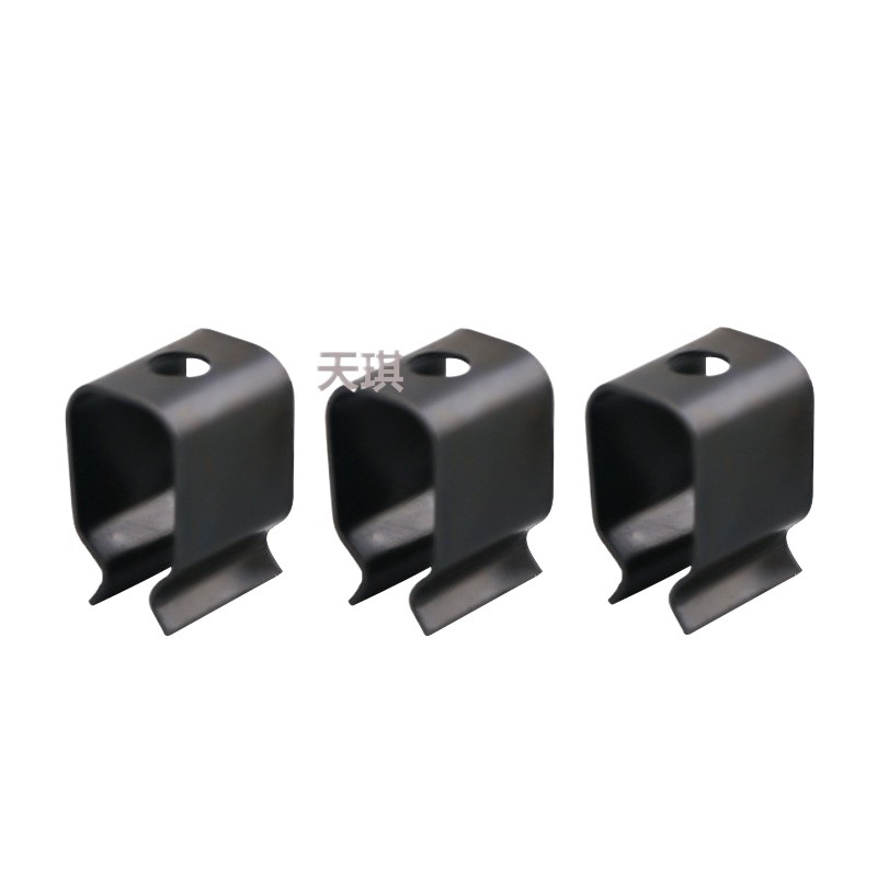 The wire pressing spring plate hole is fixed, the screw hole is fixed, the spring plate is elastic, the spring steel band is stainless steel spring plate Item Picture