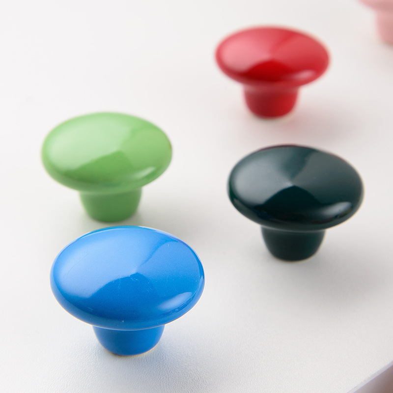 Wholesale large ceramic handles, country-style ceramic single-hole handles, colorful modern and simple cabinet drawer handles Application Scenario