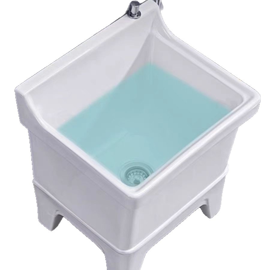 Mop sink, mop sink, household balcony and bathroom integrated small mop sink, floor-standing high-legged ceramic mop sink Item Picture