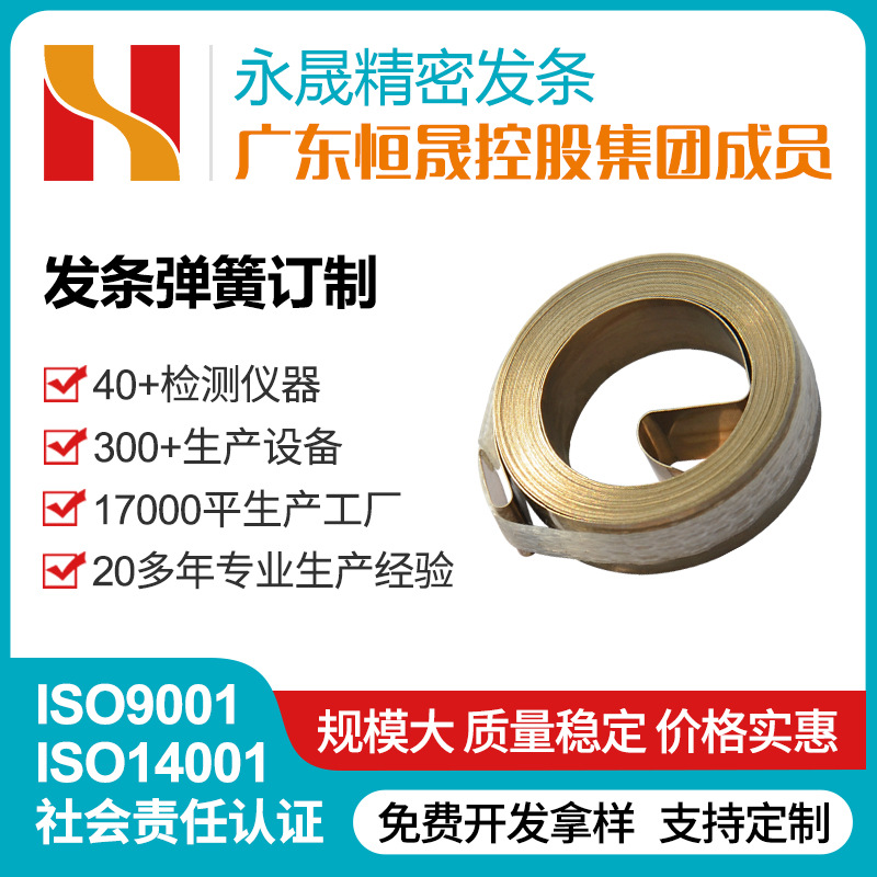 SUS301 stainless steel coiled spring, custom hair dryer spring, retractable spring, small tape measure spring full figure