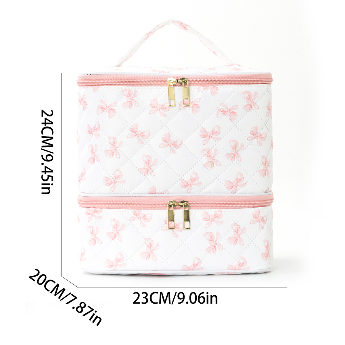 Feihong Cross-border's new nail polish makeup bag, portable large-capacity double-layer toiletries bag, high appearance level and simple storage bag Application Scenario
