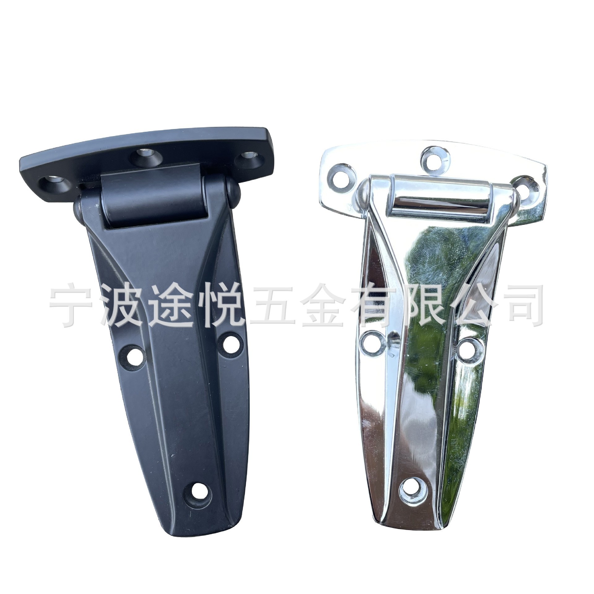 The manufacturer supplies car body hinges, car door hinges, zinc alloy hinges with black powder coating on the surface Item Picture