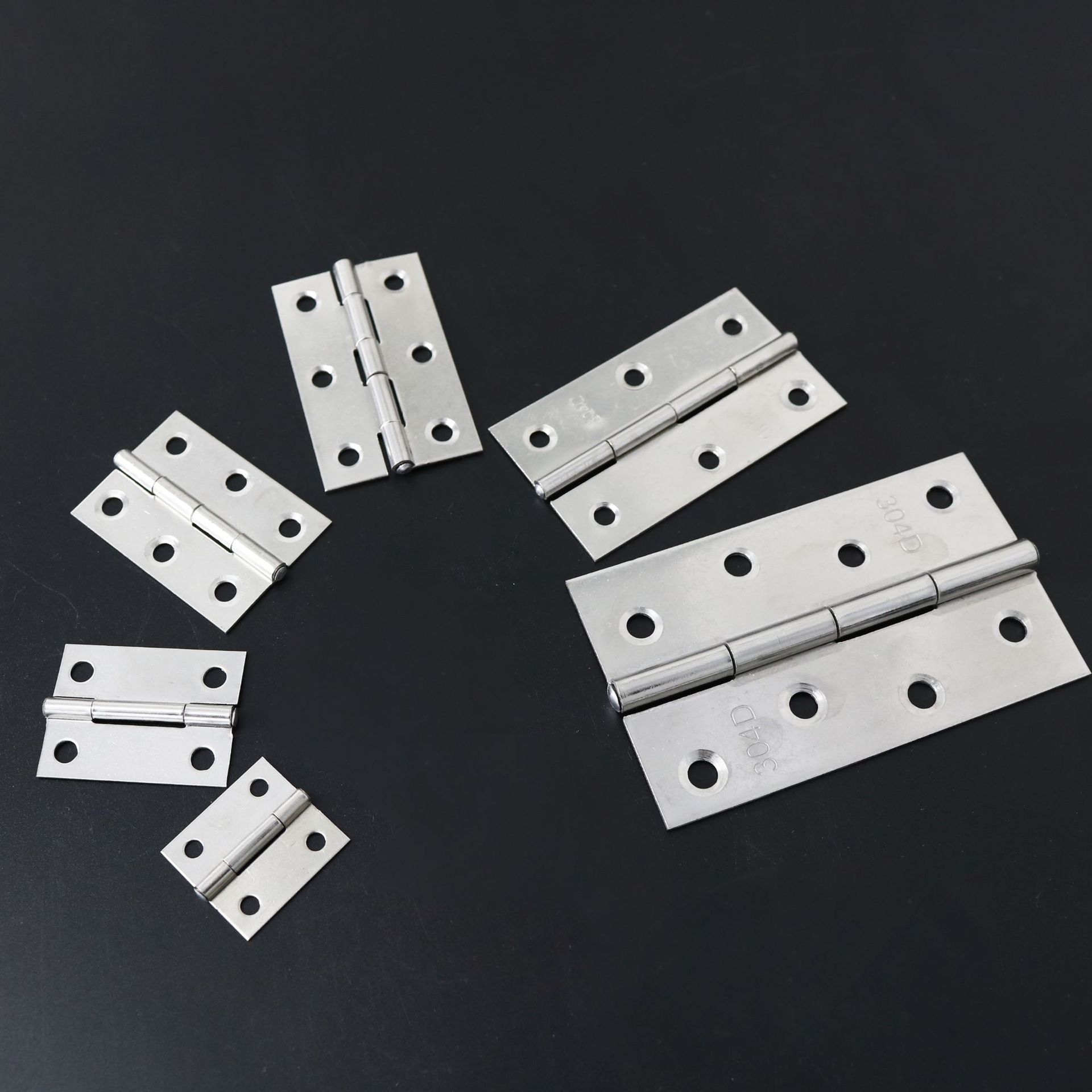 Small hinges made of 304 stainless steel, 201 flat opening, 1-inch, 2-inch, 1.5-inch, 3.5-inch welded hinges for doors, Windows, gift boxes and cabinets details Picture