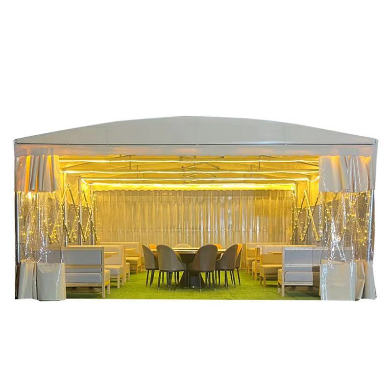 Sliding awning, retractable tent, barbecue and late-night snack mobile activity awning, food stall awning, large warehouse rain shelter Item Picture