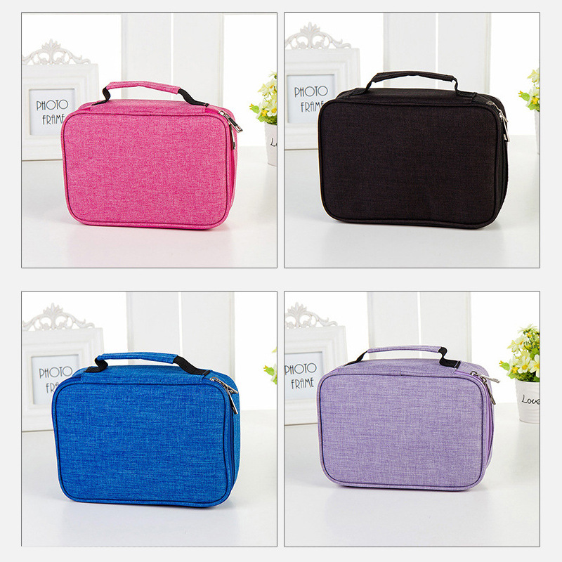 72-color drawing pencil storage bag, male and female student sketching pen case, ruler, stationery, multi-functional waterproof storage Application Scenario