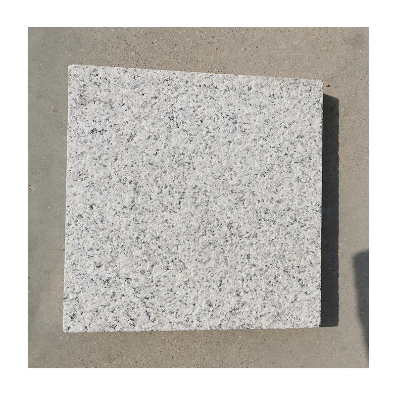 Sesame grey flamed granite floor slabs, litchi Face square and courtyard paving slabs, sesame grey dry-hanging slabs Item Picture