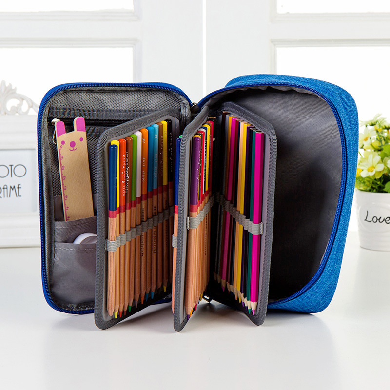 72-color drawing pencil storage bag, male and female student sketching pen case, ruler, stationery, multi-functional waterproof storage Specification drawing
