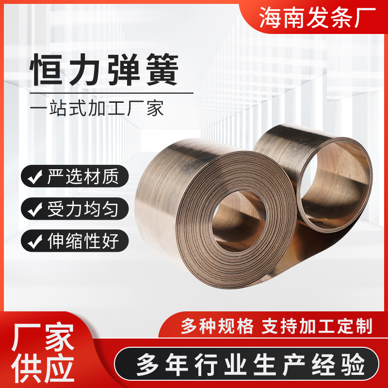 Cable accessories: Non-magnetic constant force spring, stainless steel hardware spring, dishwasher sliding door spring full figure