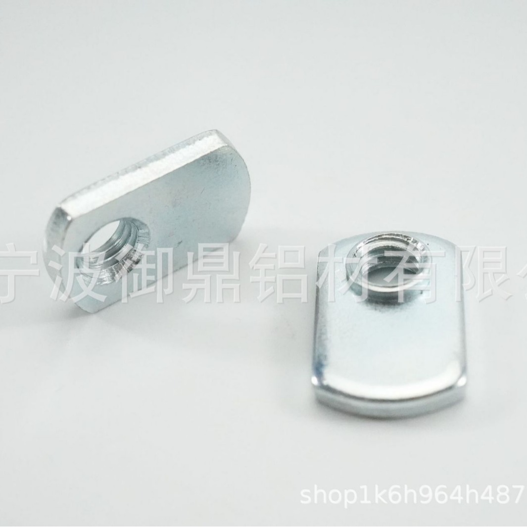 Ningbo original manufacturer carbon steel M8 5/16-18 sliding type economic nut simple type strip nut block details Picture