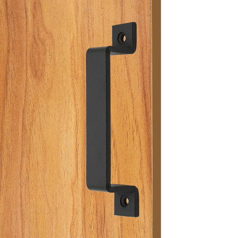 Heavy-duty barn door handle, black sliding sliding door, wooden door handle, garage metal, strong load-bearing solid large handle Specification drawing
