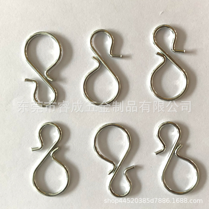 304 stainless steel wire is flattened, steel wire is bent into shape, and the special-shaped iron wire is baked and painted as a handicraft, which is durable Specification drawing