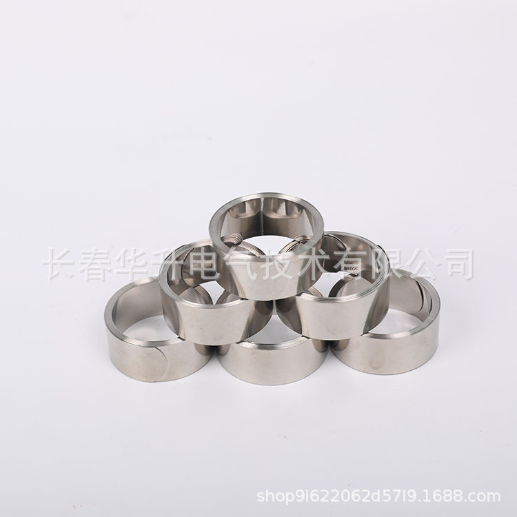 Constant force spring cable accessories, non-magnetic constant force coil spring, stainless steel strip, power cold and heat shrinkable accessories, cable spring Item Picture