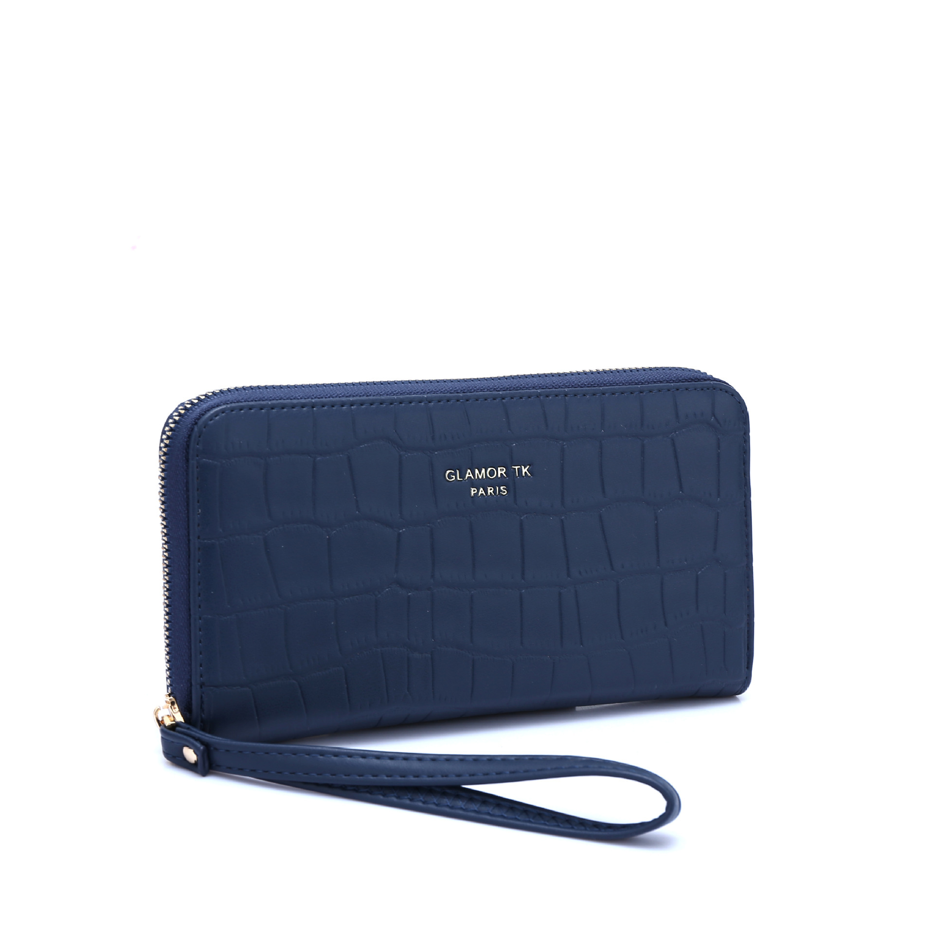 Women's wallet, a stylish PU leather long zipper phone case wallet with a high-end feel Specification drawing