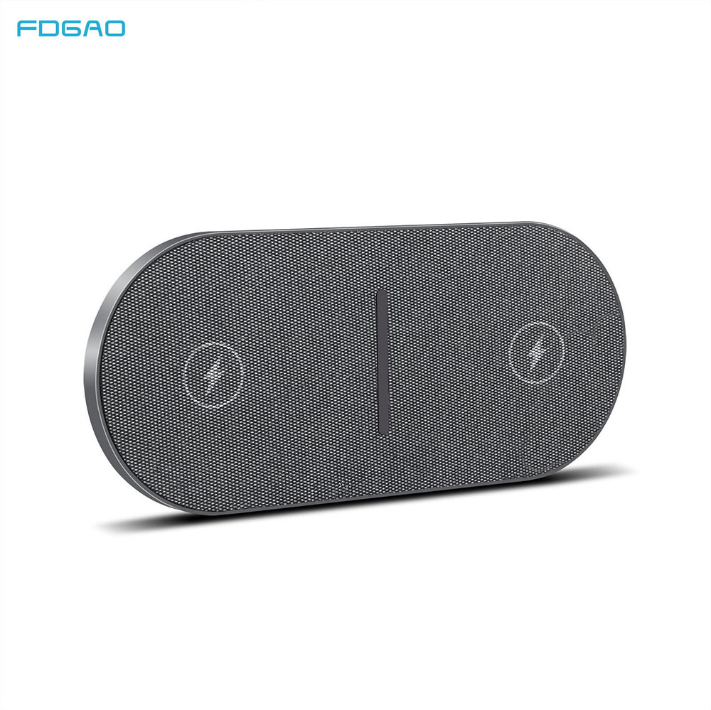 FDGAO/ 2-in-1 wireless charger with dual 20W fast charging, compatible with iPhone 12 and Apple headphones Item Picture