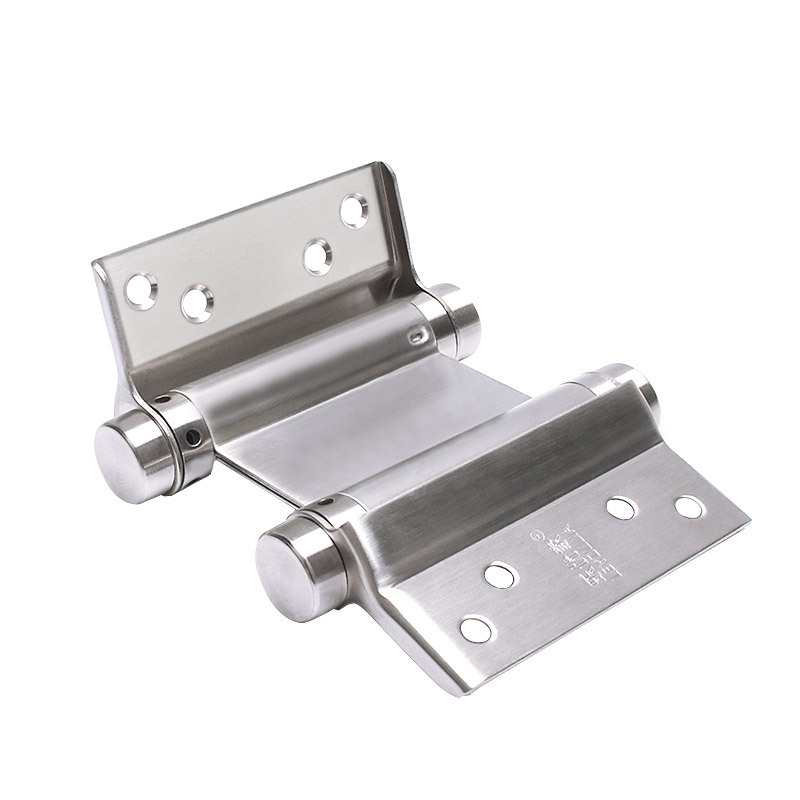 Stainless steel double spring hinge door hinge, bidirectional inward and outward opening automatic closing hinge, free double opening hinge, thickened version Item Picture