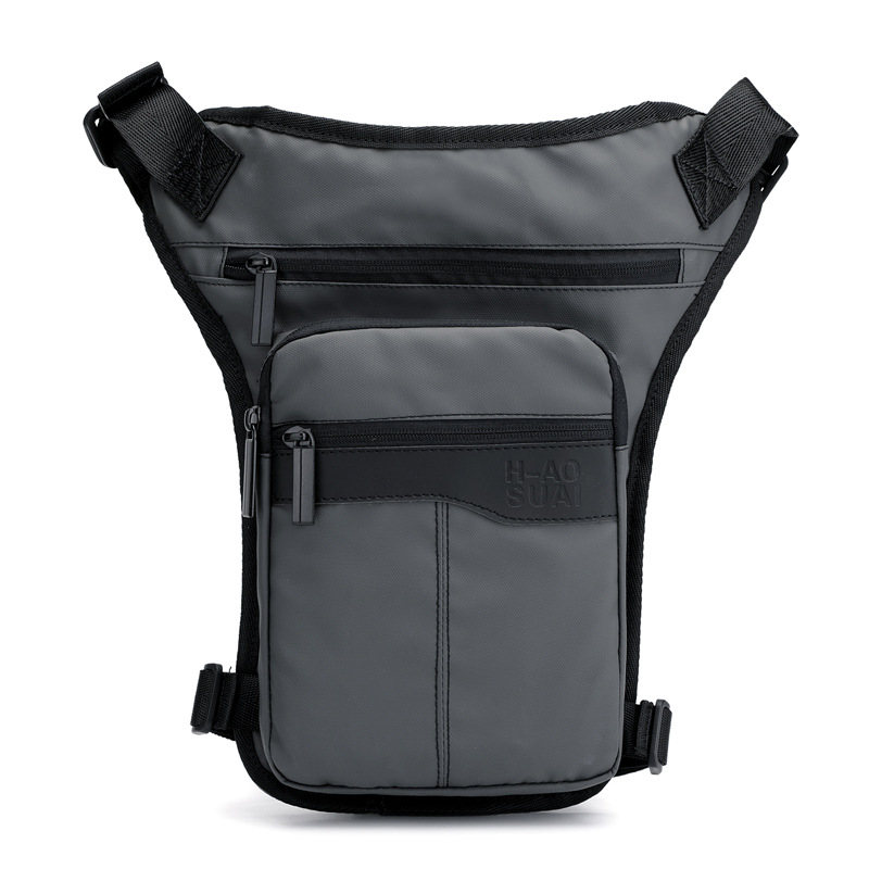 New outdoor cycling leg bag, men's and women's sports waist bag, fashionable and casual single-shoulder crossbody bag, Korean-style trendy chest bag full figure