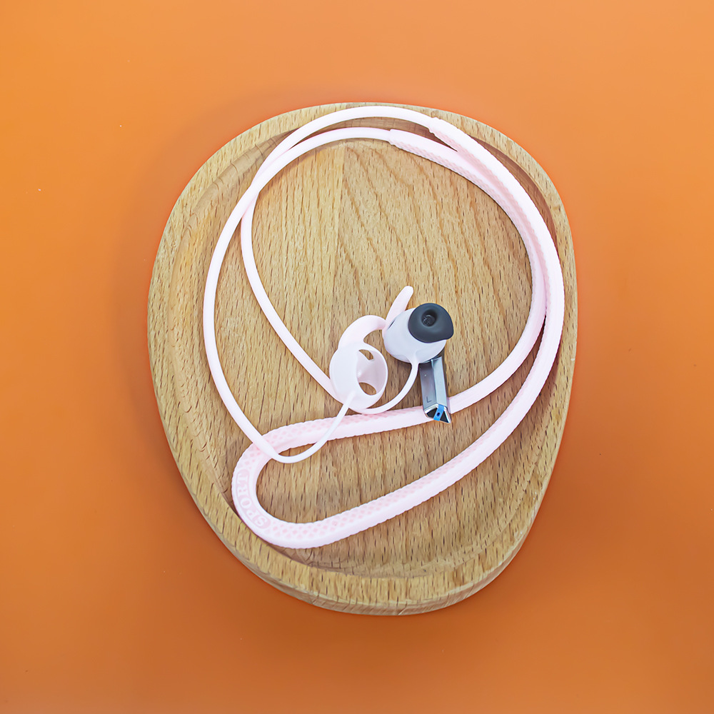 It is suitable for SAMSUNG Galaxy Buds 3 pro Bluetooth headphones. The handle is made of silicone anti-loss rope and hangs around the neck Specification drawing