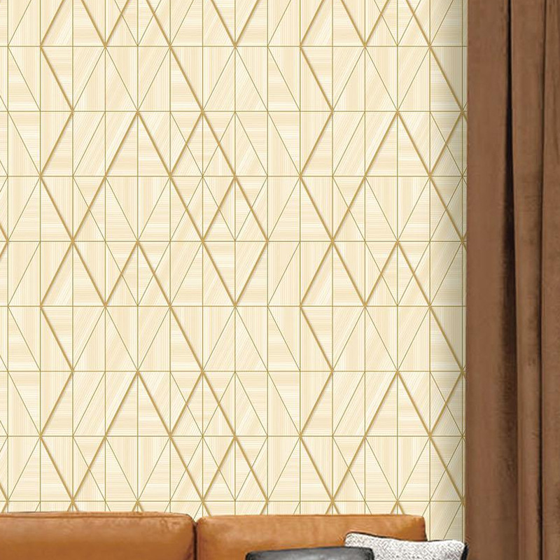 Modern simple striped wallpaper, waterproof and non-self-adhesive, living room, hotel and guesthouse wall decoration wallpaper manufacturer wholesale Specification drawing