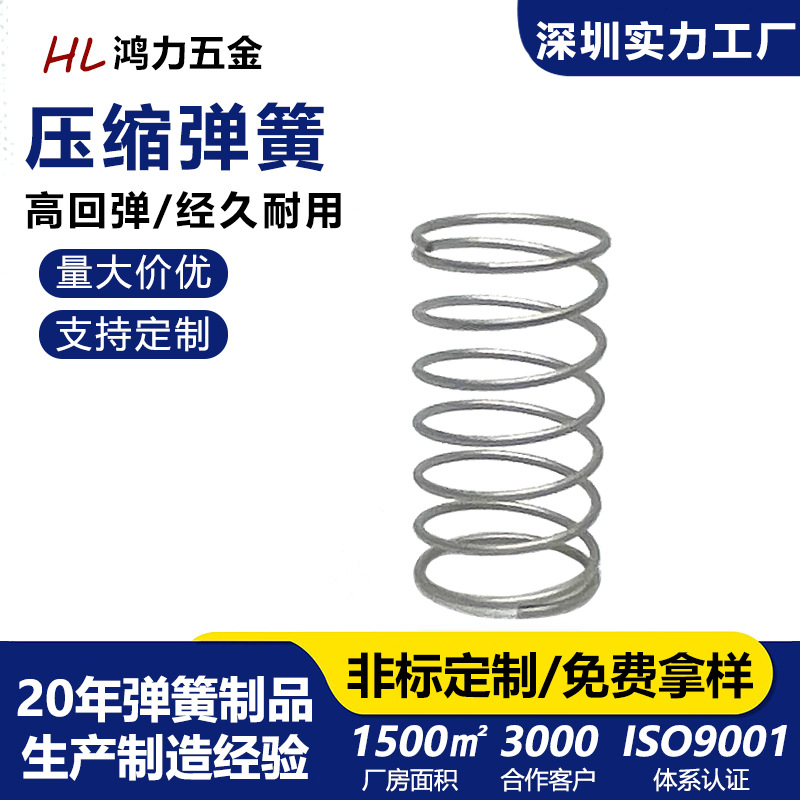 Custom-made stainless steel high-strength mini springs for shock absorption and pressure reduction of compression spring rebound devices from Shenzhen manufacturers full figure