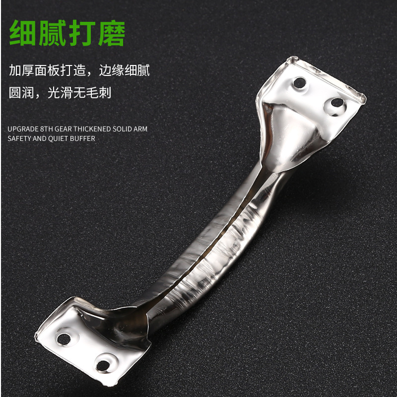 Stainless steel bow-shaped handle, wardrobe, door and window, drawer, old-fashioned stainless steel flower-shaped exposed door handle, hardware accessories Specification drawing