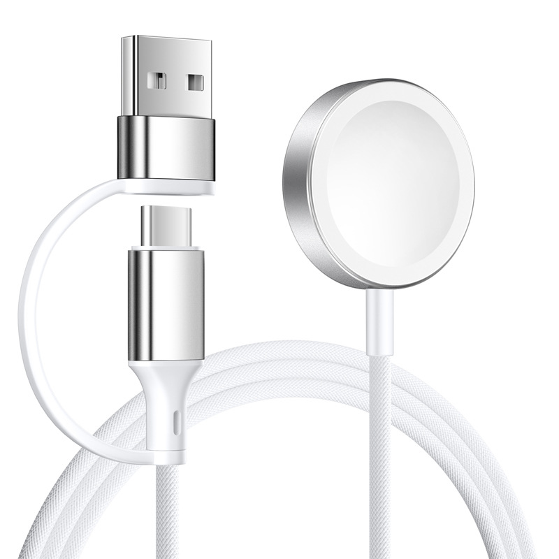 Apple Watch 2-in-1 A+C Watch charger, Apple Watch aluminum alloy wireless charger Specification drawing