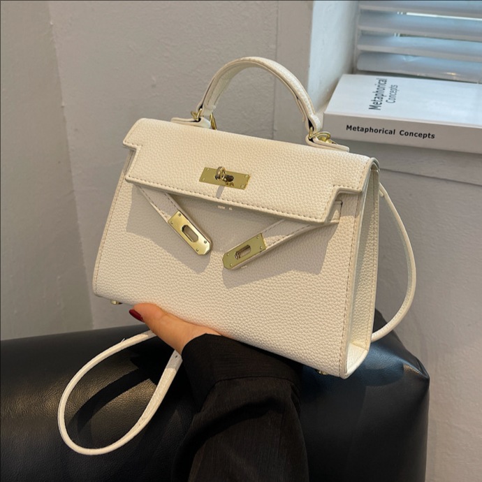 Wholesale bags from the source factory: Women's niche retro handbags, single-shoulder small square bags, casual crossbody bags, Kelly bags full figure