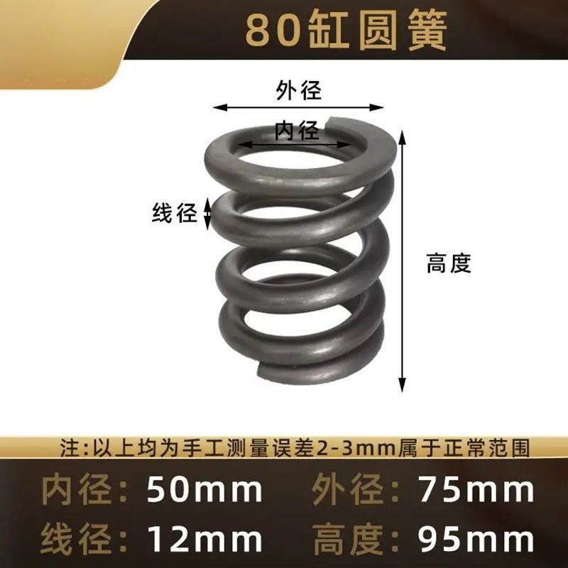 A comprehensive collection of parts for straightening oil cylinder hydraulic return high-elasticity top spring steel bar cutting machine undefined