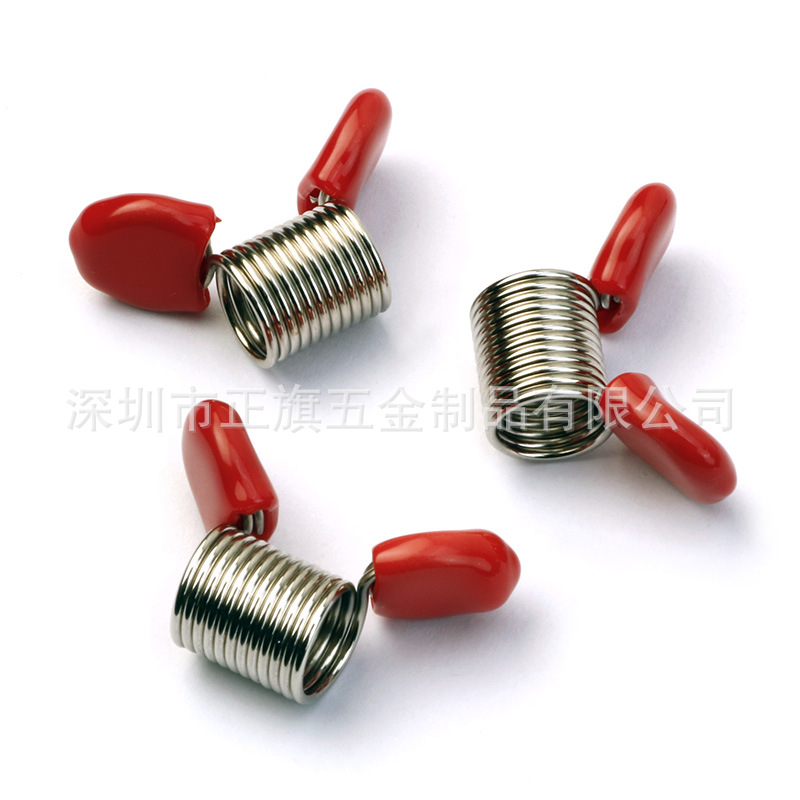 DIY jewelry bracelet bead making with wire clamping spring to prevent falling wire clamping springs undefined