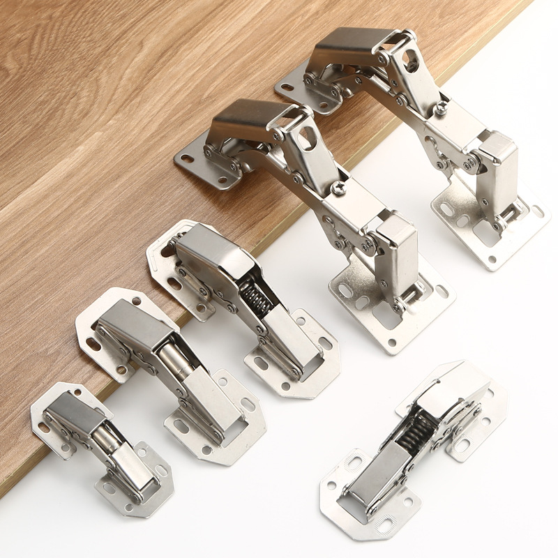 Exposed buffer stainless steel hinges without opening holes, bridge-type frog hinges without opening slots, spring hinges Application Scenario