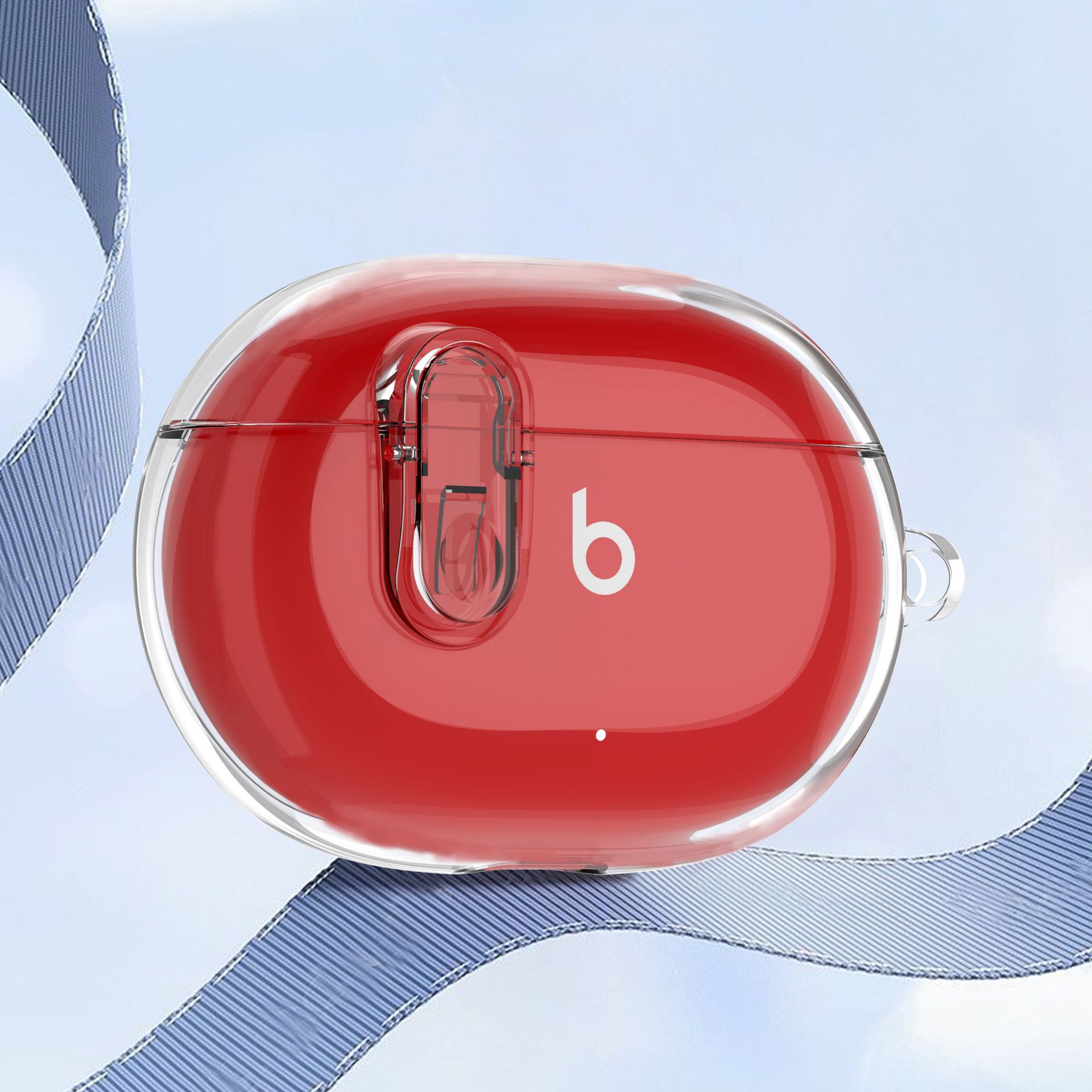 Compatible with the transparent silicone shockproof Bluetooth earphone case of Magic Sound Beats Studio Buds/Buds+ full figure