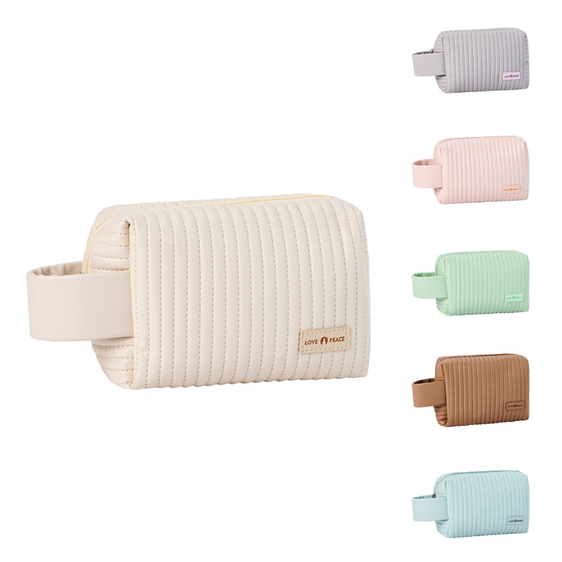 Runhui Star anise Cake Makeup Bag, candy-colored makeup Bag, travel Storage Bag, large capacity, high-end feel Item Picture