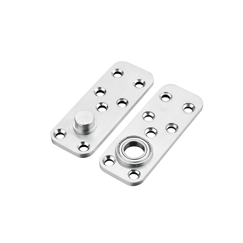 Heavy-duty stainless steel wooden door with top and bottom rotating shafts, concealed upper and lower hinges, positioning invisible hinges, and 360-degree rotation Item Picture