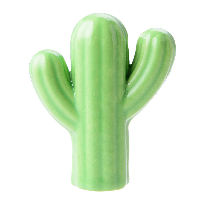 Creative ceramic handles, modern children's room handles, cactus ceramic cabinets, wardrobes, drawer handles, furniture accessories Item Picture