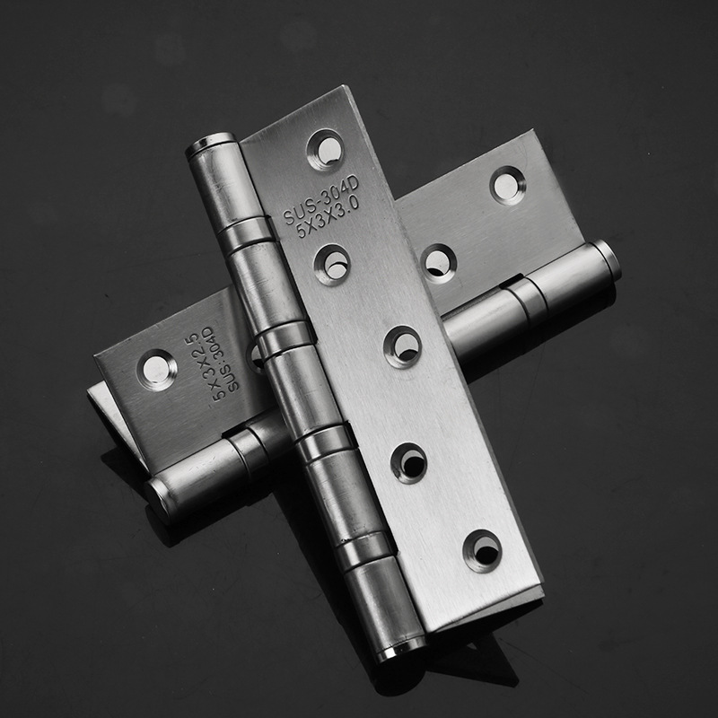 4-inch stainless steel bearing swing hinge 304 thickened room 4*3 door hinge heavy-duty wooden door hardware silent hinge Specification drawing