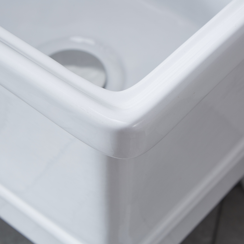 cs balcony ceramic mop sink, household high-legged floor-standing outdoor rectangular mop sink, large bathroom floor basin Application Scenario