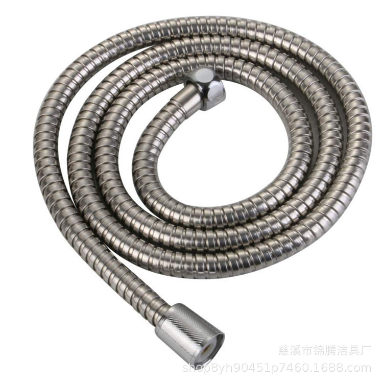 Stainless steel shower hose, showerhead hose, explosion-proof shower head, water pipe, electroplated metal hose Item Picture
