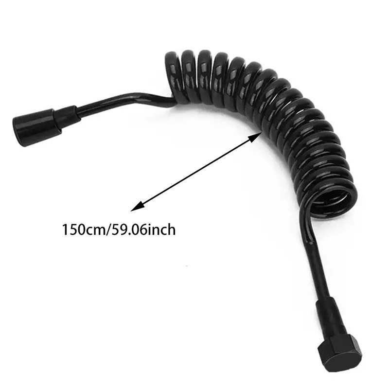 Hot sale: Four colors of shower head hoses, bathroom washers, toilet spray guns, telephone line telescopic spring tubes in stock for wholesale Item Picture