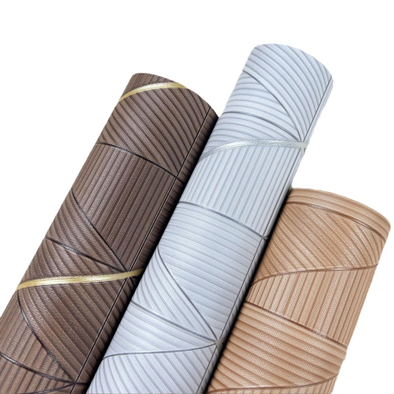 Modern simple striped wallpaper, waterproof and non-self-adhesive, living room, hotel and guesthouse wall decoration wallpaper manufacturer wholesale Item Picture