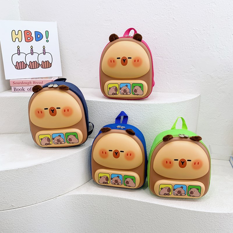 The manufacturer of the 2024 new cartoon cute children's backrest printed hand-held backpack for primary school students Application Scenario