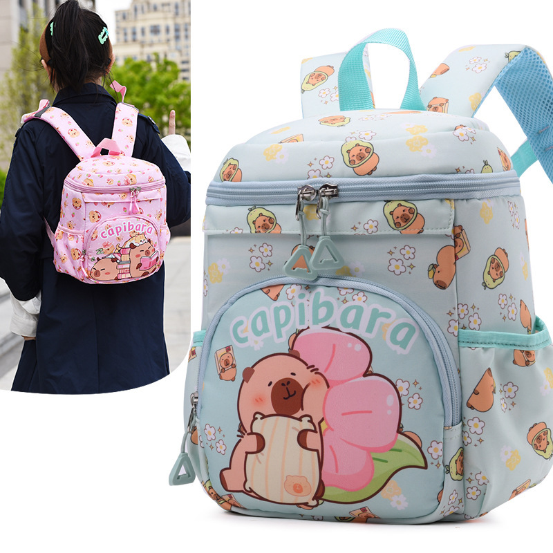 Kindergarten space schoolbag, Kapipala children's backpack, 3-5 years old baby backpack, boys' and girls' ultra-light travel bag 4 full figure