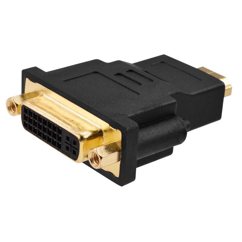 HDMI to DVI male (24+5) female converter head: Bidirectional transmission of HDMI to DVI(24+5) female Item Picture