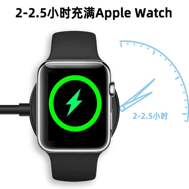Wireless charging for iWatch watches, fast charging dock for apple watches, and magnetic charger for Apple watches Specification drawing