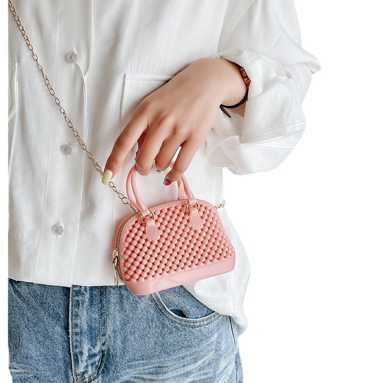2025 Summer new PVC jelly shell bag mini Bag Handbag, a trendy bestseller, single-shoulder crossbody women's bag Item Picture