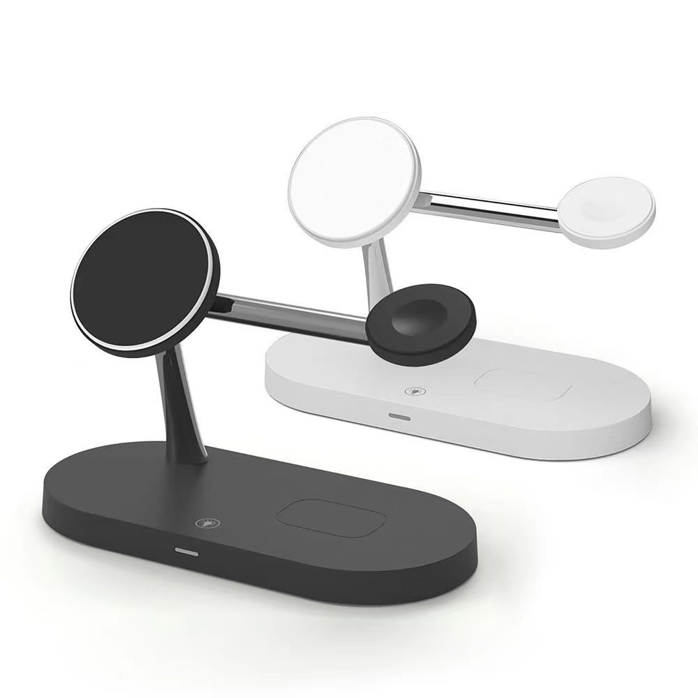 The private mold five-in-one magnetic wireless fast charging night light stand is suitable for Apple's magnetic wireless charger full figure