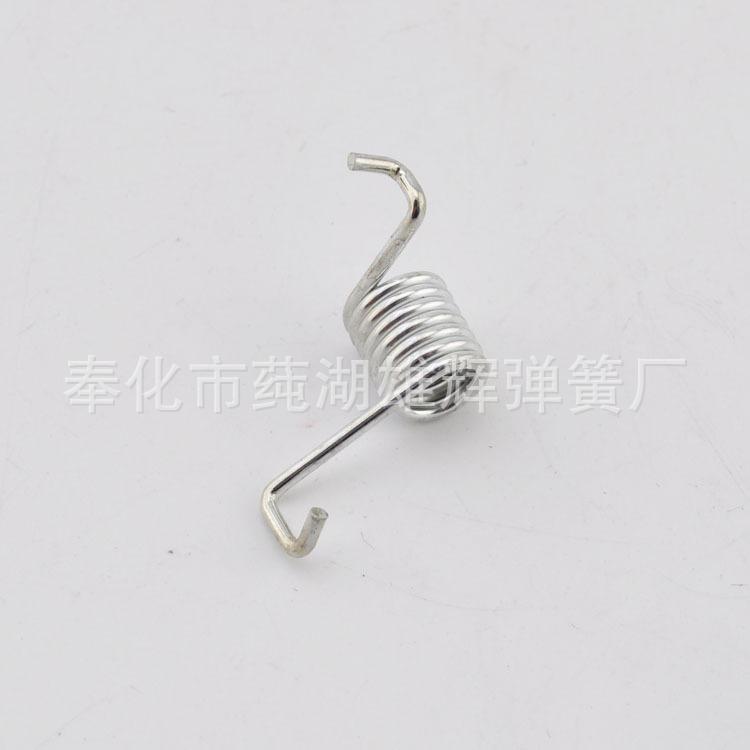 The manufacturer has a wide range of torsion springs in stock, including various styles and models, with surface galvanized mechanical torsion springs Specification drawing