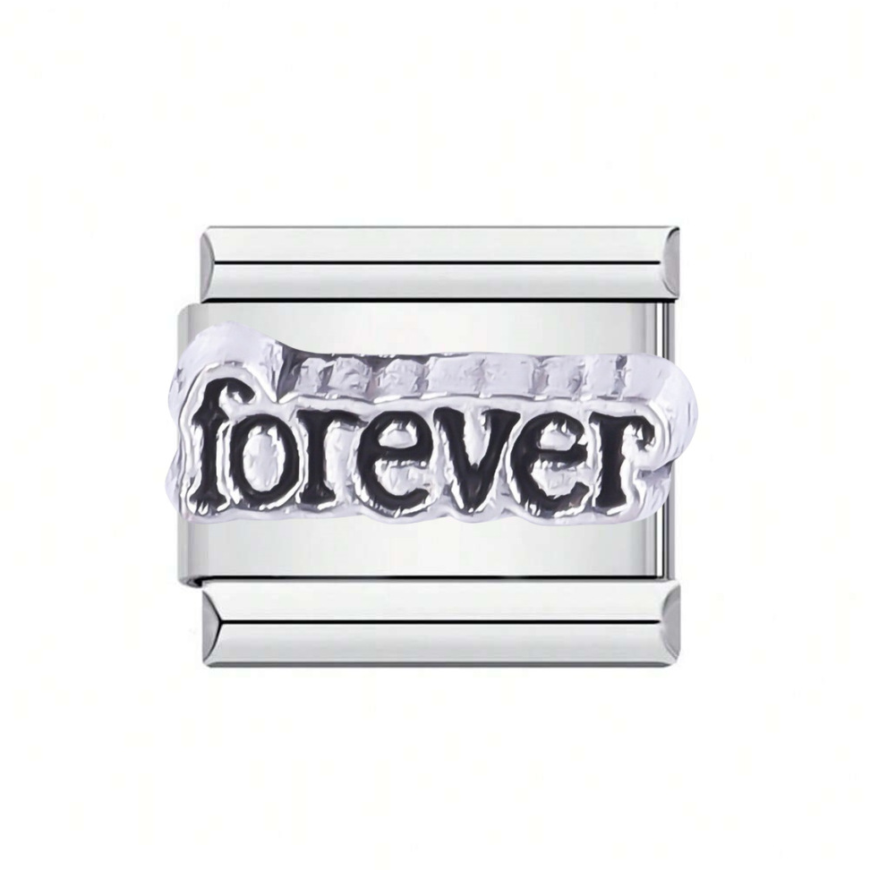 Cross-border best-selling English letter phrase "love" stainless steel Italian modular disassemblable bracelet DIY accessory Application Scenario