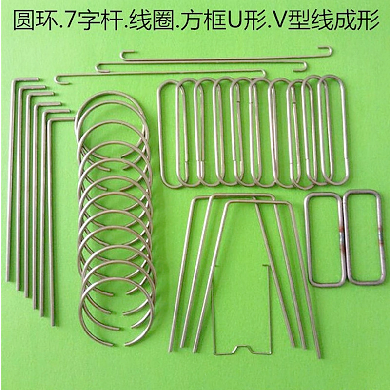 It can be shaped into metal bending parts, special-shaped springs, spring hooks, compression springs, torsion springs, tension springs, and steel wire bending production details Picture
