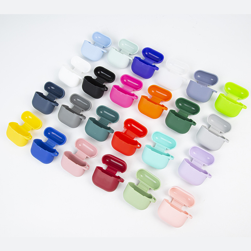 This thick version of the AirPods4 silicone Apple earphone case can be equipped with a logo and comes in multiple colors Specification drawing