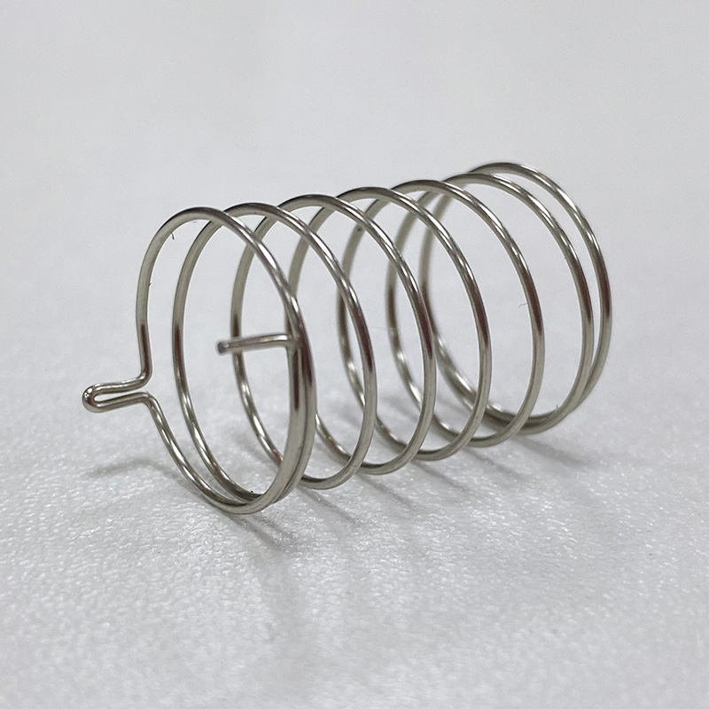 Tin-plated straight cylinder double-foot touch spring atomization small household appliance compression spring cylindrical key switch induction spring details Picture